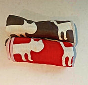 Cat Print Kitchen Towels - Small Cat Silhouettes Set of 2