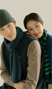 Premium Cashmere 'Cable Muffler' Scarf
