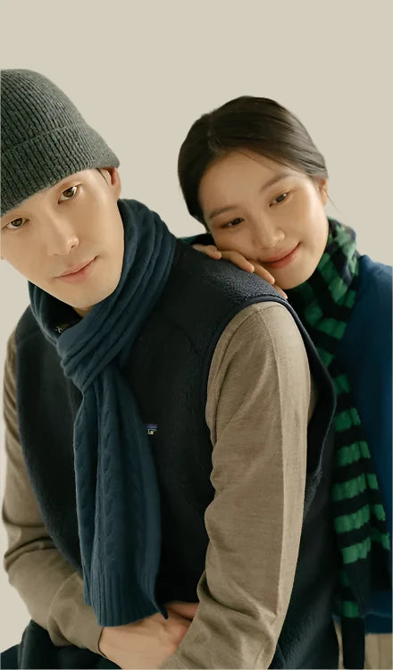 Premium Cashmere 'Cable Muffler' Scarf