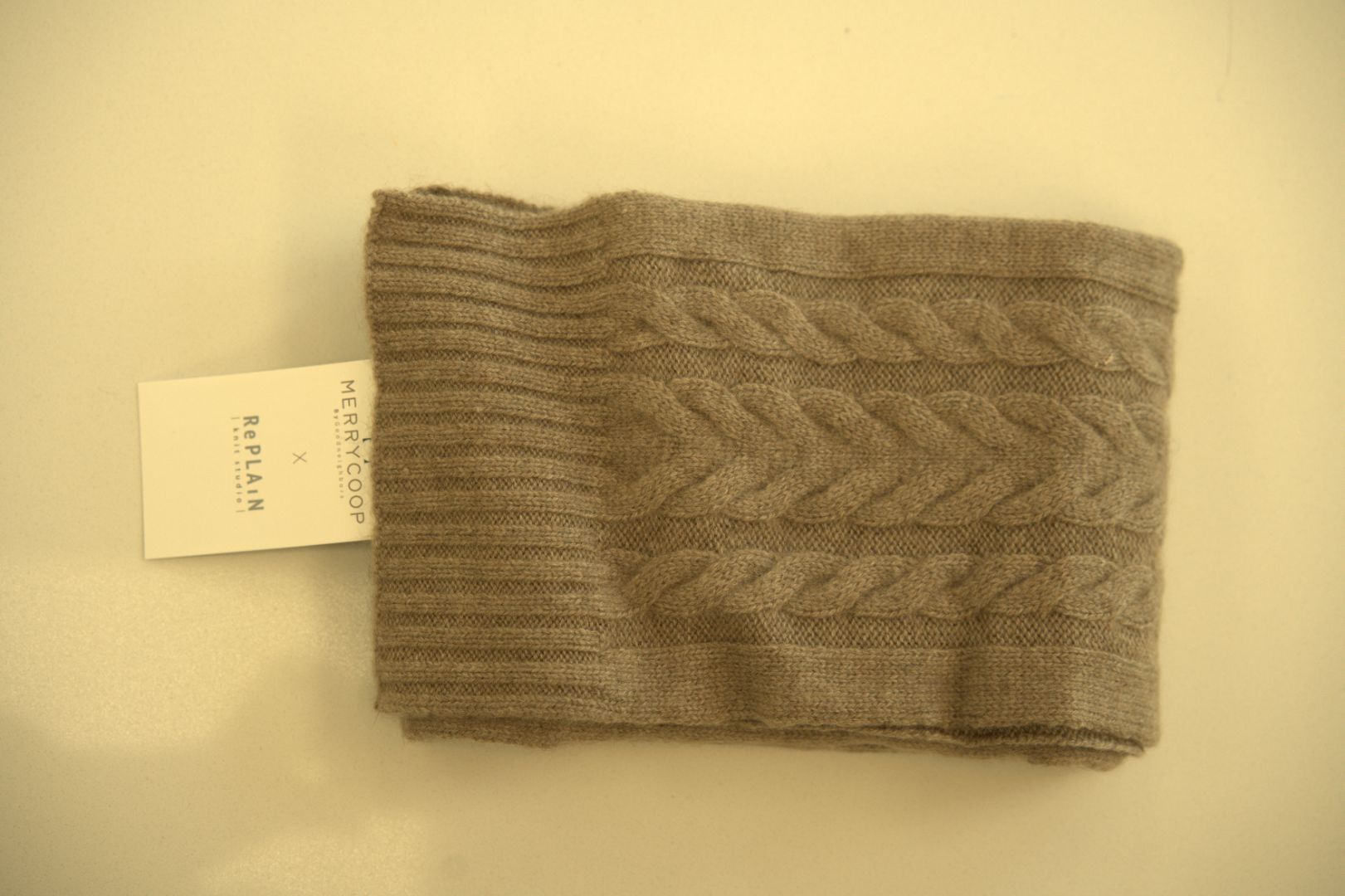 Premium Cashmere 'Cable Muffler' Scarf