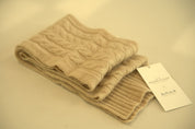 Premium Cashmere 'Cable Muffler' Scarf