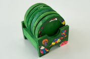 Handcrafted Salvadorian Wooden Coasters (Set of 6)