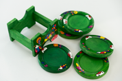 Handcrafted Salvadorian Wooden Coasters (Set of 6)