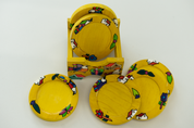 Handcrafted Salvadorian Wooden Coasters (Set of 6)