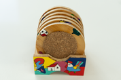 Handcrafted Salvadorian Wooden Coasters (Set of 6)