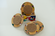 Handcrafted Salvadorian Wooden Coasters (Set of 6)