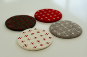Soft Handmade Felt Coasters (Set of 4)